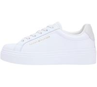 Tommy Hilfiger TH Chic Cupsole Platform Fw0fw09107, Basso Top Donna, White (White/Ecru), 41 EU