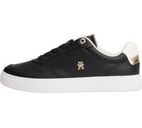 Tommy Hilfiger Donna Sneakers con Suola Preformata Essential Elevated in Pelle, Nero (Black), 40