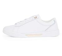 Tommy Hilfiger Donna Sneakers Court Chic in Pelle, Bianco (White), 37 EU