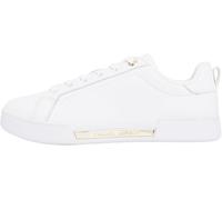 Tommy Hilfiger Donna Sneakers Court Chique in Pelle, Bianco (White), 36 EU