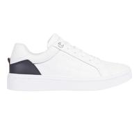 Tommy Hilfiger Donna Sneakers Court Elevated Essential in Pelle, Bianco (White), 38