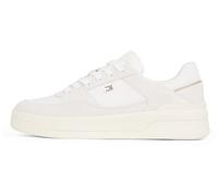 Tommy Hilfiger Donna Sneakers Court Essential Basket Profilo Basso, Bianco (Ecru), 40