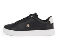 Tommy Hilfiger Donna Sneakers Court Essential Chic in Pelle, Nero (Black), 40