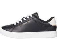 Tommy Hilfiger Donna Sneakers Court Essential Profilo Basso, Nero (Black), 39
