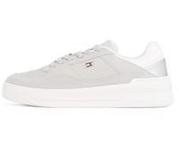 Tommy Hilfiger Donna Sneakers da Basket Metallic Scarpe, Beige (Grey Whisper), 36