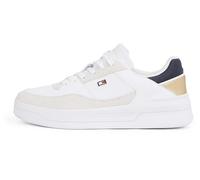 Tommy Hilfiger Donna Sneakers da Basket Metallic Scarpe, Bianco (White), 41
