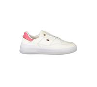 Tommy Hilfiger Donna Sneakers da Runner Essential Basket Profilo Basso, Bianco (Ancient White/Heritage Pink), 39