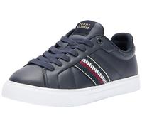 Tommy Hilfiger Donna Sneakers da Runner in Pelle, Blu (Space Blue), 37