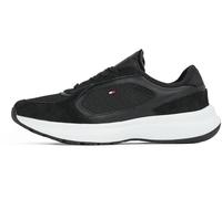 Tommy Hilfiger Donna Sneakers Runner Sporty Profilo Basso, Nero (Black), 40