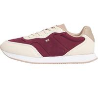 Tommy Hilfiger Donna Sneakers Running Easy in Pelle Scamosciata, Avorio (Muslin), 41