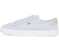 Tommy Hilfiger Donna Sneakers Vulcanizzate Canvas Lace Up Eleganti, Blu (Breezy Blue), 41