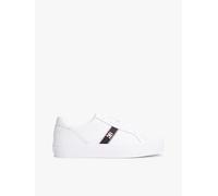 Tommy Hilfiger Donna Sneakers Vulcanizzate con Logo, Bianco (White), 40