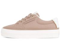 Tommy Hilfiger Donna Sneakers Vulcanizzate Essential Textile Zeppa, Marrone (Claystone), 39