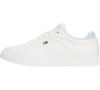 Tommy Hilfiger Donna Sneakers Vulcanizzate Sporty Profilo Basso, Multicolore (Ecru/Breezy Blue), 38