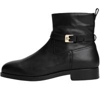 Tommy Hilfiger Donna Stivaletti Buckle Riding in Pelle, Nero (Black), 36