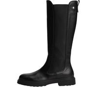 Tommy Hilfiger Donna Stivali Cleated Long in Pelle, Nero (Black), 38