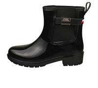 Tommy Hilfiger Donna Stivali in Gomma Flag Belt Rainboot Antiscivolo, Nero (Black), 39