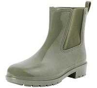Tommy Hilfiger Donna Stivali in Gomma Flag Rainboot Antiscivolo, Verde (Utility Olive), 39