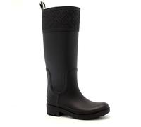 Tommy Hilfiger Donna Stivali in Gomma Rubber Long Boot Impermeabili, Nero (Black), 38