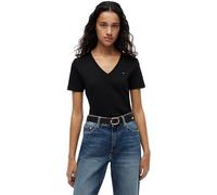 Tommy Hilfiger Donna T-Shirt Maniche Corte New Slim Cody con Scollo a V