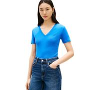 Tommy Hilfiger Donna T-Shirt Maniche Corte New Slim Cody con Scollo a V, Blu (Blue Orbit), XS