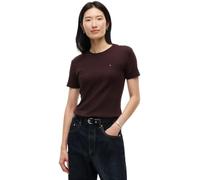 Tommy Hilfiger Donna T-shirt Maniche Corte Slim Cody Scollo Rotondo