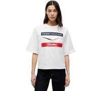 Tommy Hilfiger Donna T-Shirt Maniche Corte TH X Cadillac F1 Chevron Boxy Fit