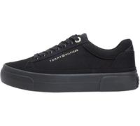 Tommy Hilfiger Donna TH Foxing Platform Canvas FW0FW09480 Top Basso, Nero (Nero), 3.5
