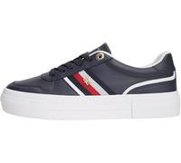 Tommy Hilfiger Donna TH Platform Vulc Leather FW0FW09603 Low Top, Blu (Space Blue), 38