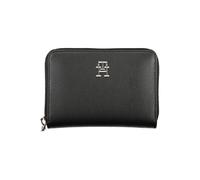 Tommy Hilfiger Elegant Black Zip Wallet with Multiple Compartments