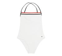 Tommy Hilfiger - Elegante Costume a Righe con Schiena Scoperta - - Swimwear - Donna - Bianco - L