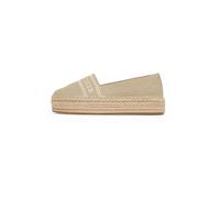 Tommy Hilfiger Donna Espadrillas Denim Platform con Plateau, Beige (Horseradish), 41 EU