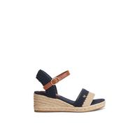 Tommy Hilfiger Espadrillas con zeppa intrecciata e placca logo Tommy Hilfiger eu38 blu
