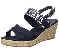 Tommy Hilfiger Espadrillas Wedge Donna Seasonal Webbing Mid Wedge Tacco a Zeppa