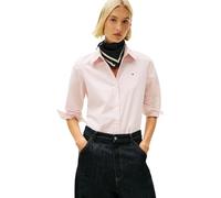 Tommy Hilfiger Ess Poplin Camicia Regular WW0WW47169 L/S Camicia da Donna, Rosa (Classic Itaca STP Bonita Pink), 38, Rosa (Classic Itaca STP Bonita Pink), 70