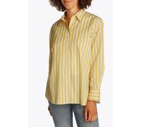Tommy Hilfiger Donna Camicia Poplin Easy Fit Oversize, Multicolore (STP Citronella), 48