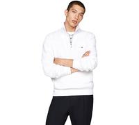 Tommy Hilfiger Essential Fleece 1/4 Zip Mw0Mw37233, Felpa con Mezza Zip, Uomo, Bianco (White), S