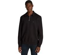 Tommy Hilfiger Essential Fleece 1/4 Zip Mw0Mw37233, Felpa con Mezza Zip, Uomo, Nero (Black), S