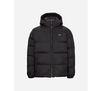 Giacca con cappuccio Tommy Jeans Essential Down nero puro - S