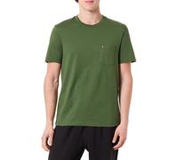 Tommy Hilfiger Essential Solid Pocket Tee Mw0Mw37283, Maglietta a Maniche Corte, Uomo, Verde (Mountain Pine), S
