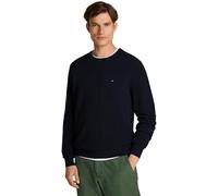 Tommy Hilfiger Uomo Pullover Essential Structure Crew Neck Regular Fit, Blu (Desert Sky), L