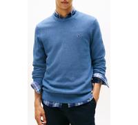 Tommy Hilfiger Uomo Pullover Essential Structure Crew Neck Regular Fit, Blu (Petrol Blue Heather), S