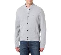 Tommy Hilfiger Essential Terry Bomber Jacket Mw0mw42470 Altre Felpe, Grey (Light Grey Heather), L Uomo
