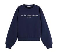Tommy Hilfiger - Ext Corp Logo Modern Sweatshirt - - Sweatshirts & Hoodies - Donna - Blu - 2XS