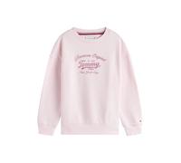 Tommy Hilfiger felpa bambina con logo rosa 03a