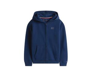 Tommy Hilfiger felpa bambino con zip e cappuccio blu