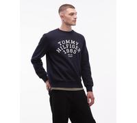 Tommy Hilfiger Uomo Felpa Archive con Scollo Rotondo, Blu (Desert Sky), XXL
