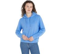 Tommy Hilfiger Felpa con Cappuccio da Donna, Blu (Incantesimo Blu), L