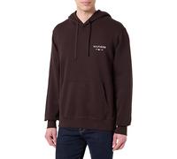 Tommy Hilfiger Felpa con Cappuccio da Uomo Brand Love Small Hilfiger MW0MW41429, Marrone, L, Marrone (Cioccolato), L