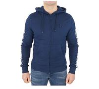 Tommy Hilfiger Felpa con Cappuccio e Zip Uomo Cerniera, Blu (Navy Blazer), S